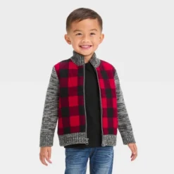 Toddler Boys' Quilted Zip-Up Sweater - Cat & Jack™ -CAT & JACK Shop GUEST 5a579a9a 10d7 40c5 911f 8f5f69b1d40e