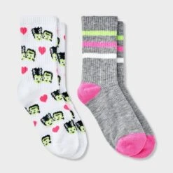 Kids' 2pk Frankenstein Halloween Crew Socks - Cat & Jack™ -CAT & JACK Shop GUEST 5bcb8a3b 3af2 44ac b33c a250510f269f