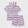 Boys' Adaptive 4th Of July Short Sleeve Stripe Short Set - Cat & Jack™ White -CAT & JACK Shop GUEST 5fecd774 4bd4 47cb bf5c c551373e8a93