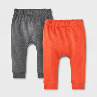 Baby 2pk Solid Jogger Pants - Cat & Jack™ 4 Baby 2pk Solid Jogger Pants - Cat & Jack™ - Image 4