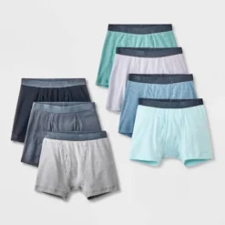 Boys' 7pk Boxer Briefs - Cat & Jack™ Heather Blue/Gray -CAT & JACK Shop GUEST 645cce2a 4415 4da1 a7cc 991be7141d23