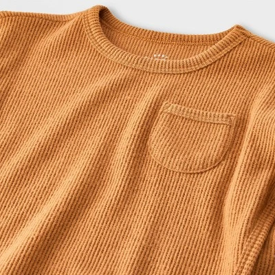 Baby Boys' 2pc Cozy Thermal Sweatshirt & Jogger Pants Set - Cat & Jack™ 2 Baby Boys' 2pc Cozy Thermal Sweatshirt & Jogger Pants Set - Cat & Jack™ - Image 2