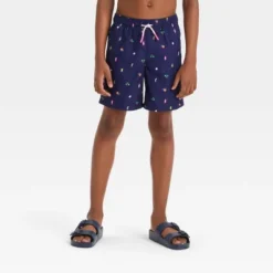 Boys' Shapes Printed Swim Shorts - Cat & Jack™ Blue -CAT & JACK Shop GUEST 65915a58 4680 4bf2 844b ec026ebdba42