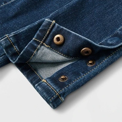 Toddler Girls' Adaptive Jeans - Cat & Jack™ Dark Wash 3 Toddler Girls' Adaptive Jeans - Cat & Jack™ Dark Wash - Image 3