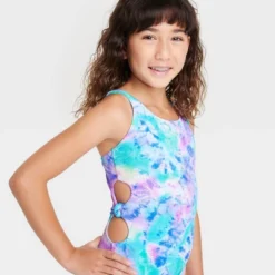 Girls' Sweetie Tie-Dye One Piece Swimsuit - Cat & Jack™