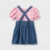 Toddler Girls' Plaid Top & Chambray Skirtall Set - Cat & Jack™ Pink -CAT & JACK Shop GUEST 67ff9dfd 21b5 4729 94b1 cfbab9ede17a