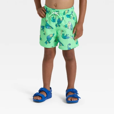 Toddler Boys' Ombre Chameleon Swim Shorts - Cat & Jack™ Green 2 Toddler Boys' Ombre Chameleon Swim Shorts - Cat & Jack™ Green - Image 2
