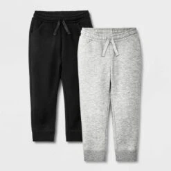 Toddler Girls' 2pk Fleece Jogger Pants - Cat & Jack™ Gray/Black 5 Toddler Girls' 2pk Fleece Jogger Pants - Cat & Jack™ Gray/Black -CAT & JACK Shop GUEST 6cfb461f 017f 4093 a378 1bd55bee81db