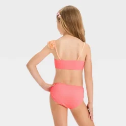 Girls' 'Seashells By The Seashore' Solid Bikini Set - Cat & Jack™ Peach Orange -CAT & JACK Shop GUEST 6ebe5eae 405c 4d6b b26a f5152cd8e974