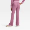 Girls' Cozy Ribbed Flare Pants- Cat & Jack™