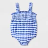 Baby Girls' Gingham Romper - Cat & Jack™ Blue -CAT & JACK Shop GUEST 6fc19693 8305 41c0 bba4 cb413c311370