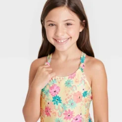 Girls' Happy Days One Piece Swimsuit - Cat & Jack™️