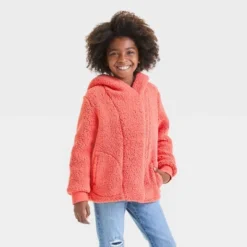 Girls' Cozy Faux Shearling Jacket - Cat & Jack™ -CAT & JACK Shop GUEST 7020abf6 9a05 4f51 82e5 4215ff11dc81