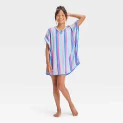 Girls' Striped Cover Up Top - Cat & Jack™ Blue -CAT & JACK Shop GUEST 781cdab9 cbcd 4469 92a1 d6ba9d9d1f94