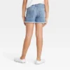 Girls' Embroidered Mid-Rise Jean Shorts - Cat & Jack™ Medium Wash -CAT & JACK Shop GUEST 7847dd94 a4ba 469c a0e3 cdeb6a38e2cf