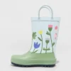 Toddler Girls' Saylor Floral Print Rain Boots - Cat & Jack™ Blue/Green -CAT & JACK Shop GUEST 79b2e8be 5733 40ff a590 d6eeb3ea1cfd