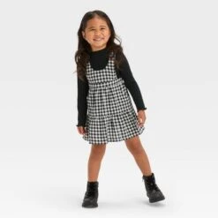 Toddler Girls' Gingham Checkered Skirtall Set - Cat & Jack™ Black -CAT & JACK Shop GUEST 79e4c40a 5975 4e65 874f faa9bd0e9919