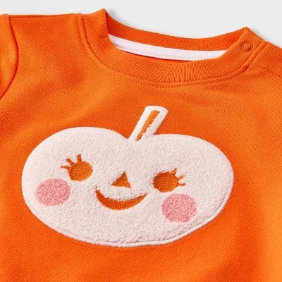 Baby Halloween Pumpkin Top & Pants Set - Cat & Jack™ Orange 2 Baby Halloween Pumpkin Top & Pants Set - Cat & Jack™ Orange - Image 2