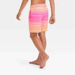 Boys' Striped Swim Shorts - Cat & Jack™ Orange -CAT & JACK Shop GUEST 7a7dff20 7d88 40fb 8095 ac54c56c0bb3