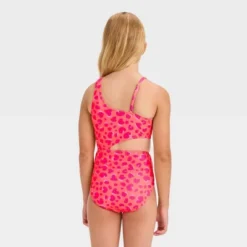 Girls' Leopard Spot Printed One Piece Swimsuit Set - Cat & Jack™ Pink -CAT & JACK Shop GUEST 7caafe93 1ddd 4d19 8c73 bbeb36f8ca17