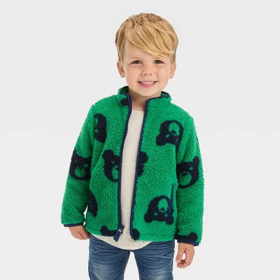 Toddler Boys' Faux Shearling 'Zip-Up' Jacket - Cat & Jack™ 4 Toddler Boys' Faux Shearling 'Zip-Up' Jacket - Cat & Jack™ - Image 4