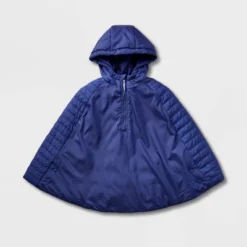 Girls' Adaptive Quilted Cape Jacket - Cat & Jack™ Navy Blue -CAT & JACK Shop GUEST 8094bb3e 4592 4bdb bde5 e8fb2d887357
