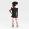 Toddler Girls' Moon 'Glow In The Dark' Short Sleeve Top & Leggings Set - Cat & Jack™ Black -CAT & JACK Shop GUEST 80ae2677 2970 44a5 a3c2 608acbb28a54