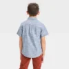 Boys' Short Sleeve Polka Dots Button-Down Shirt - Cat & Jack™ Blue -CAT & JACK Shop GUEST 80c74cc7 e66d 4618 b9f3 42a83539334d