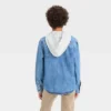 Boys' Long Sleeve Hooded Shacket - Cat & Jack™ Medium Wash -CAT & JACK Shop GUEST 81b2159d 602e 4b4e 8b26 c2120f9b3284