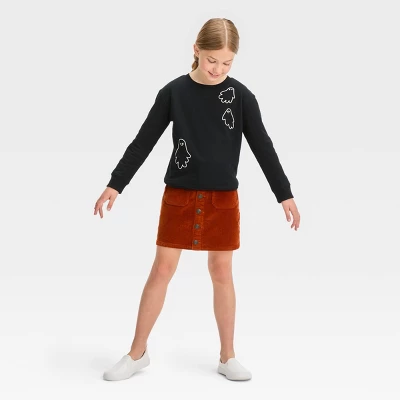 Girls' Halloween Pullover Sweatshirt - Cat & Jack™ 2 Girls' Halloween Pullover Sweatshirt - Cat & Jack™ - Image 2