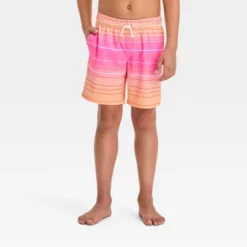 Boys' Striped Swim Shorts - Cat & Jack™ Orange -CAT & JACK Shop GUEST 8791f5be 6af0 466e a89d c3591777230d