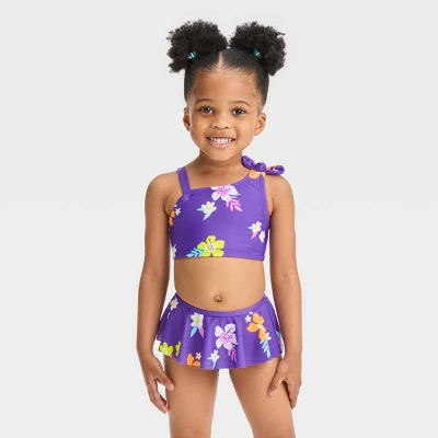 Toddler Girls' One Shoulder Bikini Set - Cat & Jack™ 4 Toddler Girls' One Shoulder Bikini Set - Cat & Jack™ - Image 4