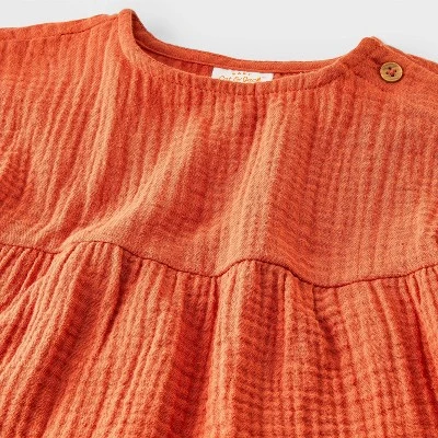 Baby Girls' Short Sleeve Gauze Short Set - Cat & Jack™ 2 Baby Girls' Short Sleeve Gauze Short Set - Cat & Jack™ - Image 2