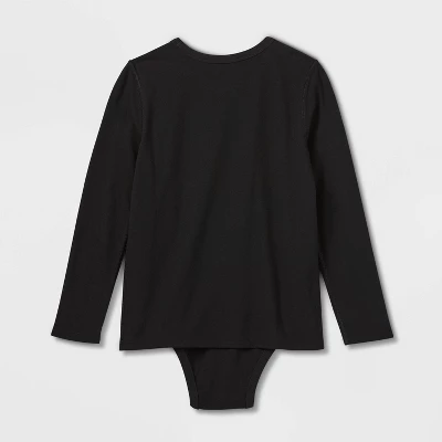Kids' Adaptive Long Sleeve Bodysuit With Abdominal Access - Cat & Jack™ 1 Kids' Adaptive Long Sleeve Bodysuit With Abdominal Access - Cat & Jack™