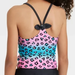 Girls' Magical Animal Ombre Bow Back Tankini Set - Cat & Jack™