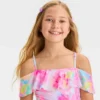 Girls' 'Flower Daydream' Floral Printed One Piece Swimsuit - Cat & Jack™ White/Pink -CAT & JACK Shop GUEST 92b86188 6356 4050 8aaf 2e1d79f9691a