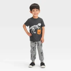 Toddler Boys' Halloween Short Sleeve T-Shirt And Pull-On Fleece Jogger Pants - Cat & Jack™ Black 4 Toddler Boys' Halloween Short Sleeve T-Shirt And Pull-On Fleece Jogger Pants - Cat & Jack™ Black -CAT & JACK Shop GUEST 944047e6 c1ec 4ab7 be57 e9c8b22f7723