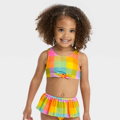 Toddler Girls' Plaid Bikini Set - Cat & Jack™ 3 Toddler Girls' Plaid Bikini Set - Cat & Jack™ - Image 3