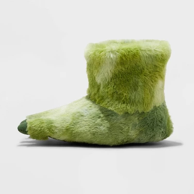 Toddler Dinosaur Foot Slippers - Cat & Jack™ Green 3 Toddler Dinosaur Foot Slippers - Cat & Jack™ Green - Image 3