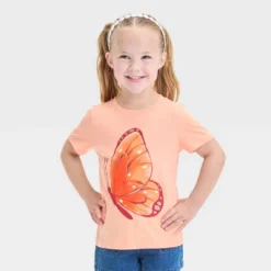 Toddler Girls' Butterfly Graphic T-Shirt - Cat & Jack™ Peach Orange 7 Toddler Girls' Butterfly Graphic T-Shirt - Cat & Jack™ Peach Orange -CAT & JACK Shop GUEST 9b9b09de ffe8 43f2 bd81 a65d49365284