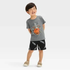 Toddler Boys' Skeleton Halloween Short Sleeve T-Shirt And Shorts Set - Cat & Jack™ Black -CAT & JACK Shop GUEST a0b2258d 0464 4048 ac19 aa1a506d190f