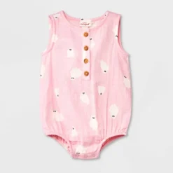 Baby Girls' Ghost Gauze Sleeveless Romper - Cat & Jack™ Light Pink -CAT & JACK Shop GUEST a3706c7b 8852 4e76 911f 652fa4767aca
