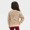 Toddler Girls' Animal Jacquard Cardigan - Cat & Jack™ Beige