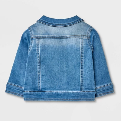 Baby Fall Layering Denim Jacket - Cat & Jack™ Light Wash 1 Baby Fall Layering Denim Jacket - Cat & Jack™ Light Wash