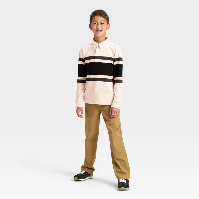 Boys' Long Sleeve Chest Striped T-Shirt - Cat & Jack™ 2 Boys' Long Sleeve Chest Striped T-Shirt - Cat & Jack™ - Image 2