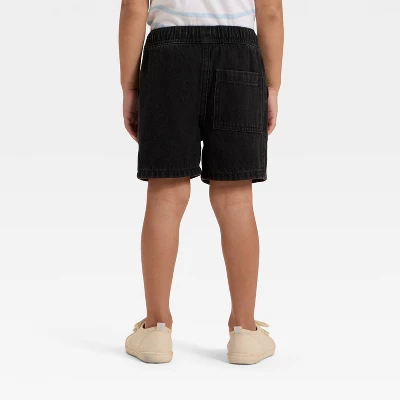 Toddler Boys' Pull-On Denim Shorts - Cat & Jack™ Black 1 Toddler Boys' Pull-On Denim Shorts - Cat & Jack™ Black