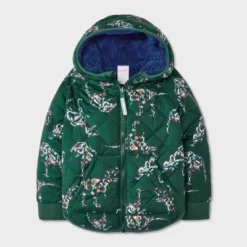 Toddler Boys' Dino Printed Quilted Reversible Puffer Jacket - Cat & Jack™ Dark Green 7 Toddler Boys' Dino Printed Quilted Reversible Puffer Jacket - Cat & Jack™ Dark Green -CAT & JACK Shop GUEST add557f4 7481 430c bdcd b5db70741e49