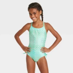 Girls' Fancy Scales One Piece Swimsuit - Cat & Jack™️ Light Teal Green 5 Girls' Fancy Scales One Piece Swimsuit - Cat & Jack™️ Light Teal Green -CAT & JACK Shop GUEST addabc71 140c 4897 98bf db147c55ff0e