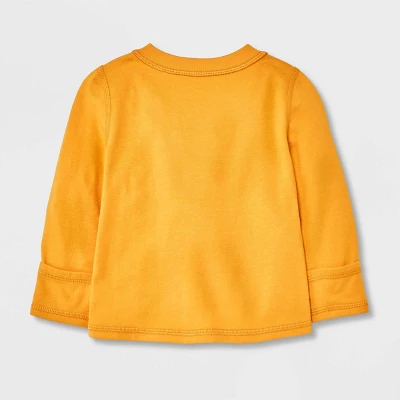 Baby Side Snap Adaptive Long Sleeve T-Shirt - Cat & Jack™ Yellow 1 Baby Side Snap Adaptive Long Sleeve T-Shirt - Cat & Jack™ Yellow
