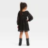 Toddler Girls' Dots Dress - Cat & Jack™ Black